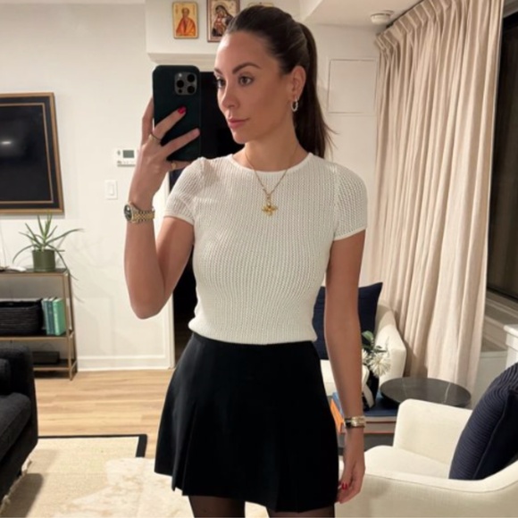 NEW House of CB Yves Knit Top White Small - Picture 13 of 17